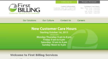 first billing services first payment.